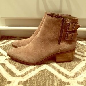 Suede booties